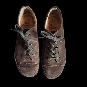 Finn Comfort Men's Brown Suede Shoes